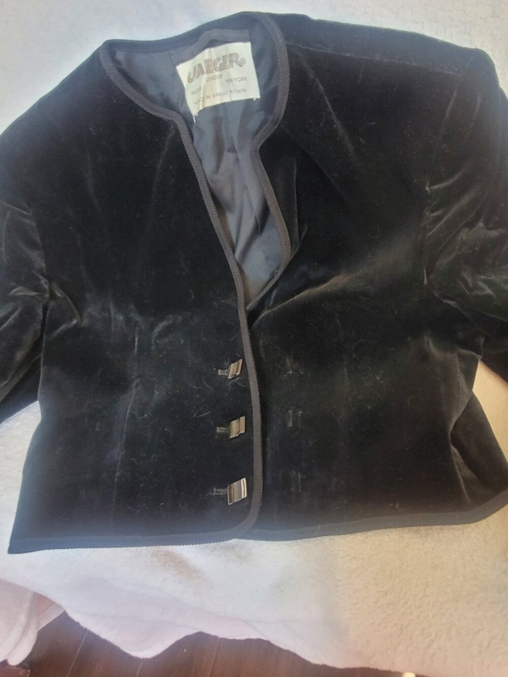 Black velvet bolero Jaeger